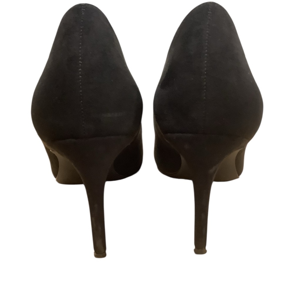JustFab Elegant Black Suede Women's Pumps Shoes Size 9 - Picture 2 of 10
